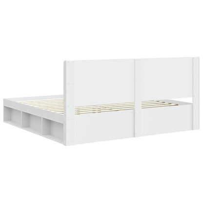 Bed Frame with Storage and Headboard 3 pcs Engineered Wood