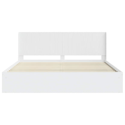 Bed Frame with Storage and Headboard 3 pcs Engineered Wood