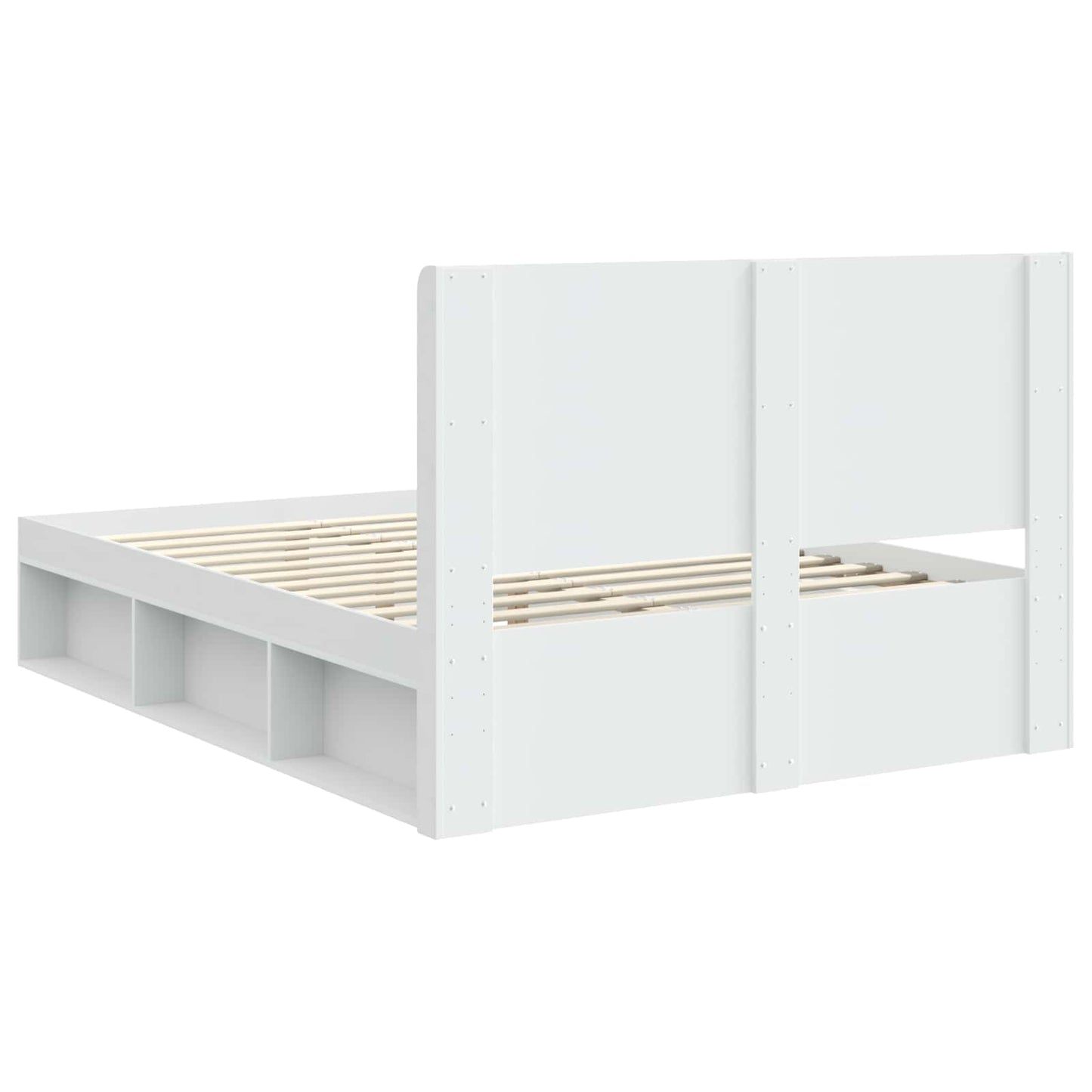 Bed Frame with Storage and Headboard 3 pcs Engineered Wood