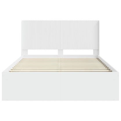 Bed Frame with Storage and Headboard 3 pcs Engineered Wood