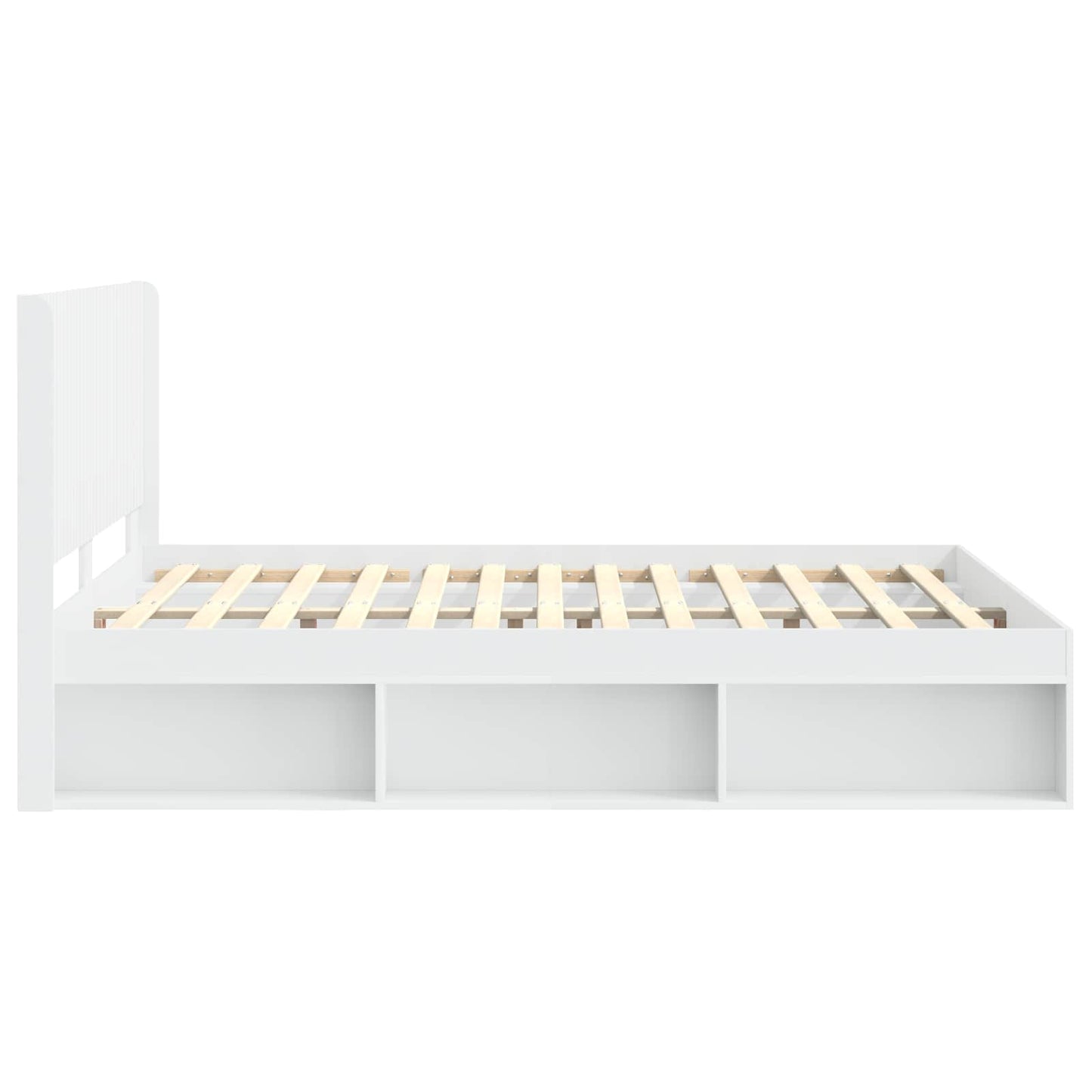 Bed Frame with Storage and Headboard 3 pcs Engineered Wood