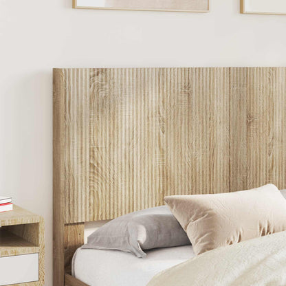 Bed Frame with Storage and Headboard Sonoma Oak 150 x 200 cm