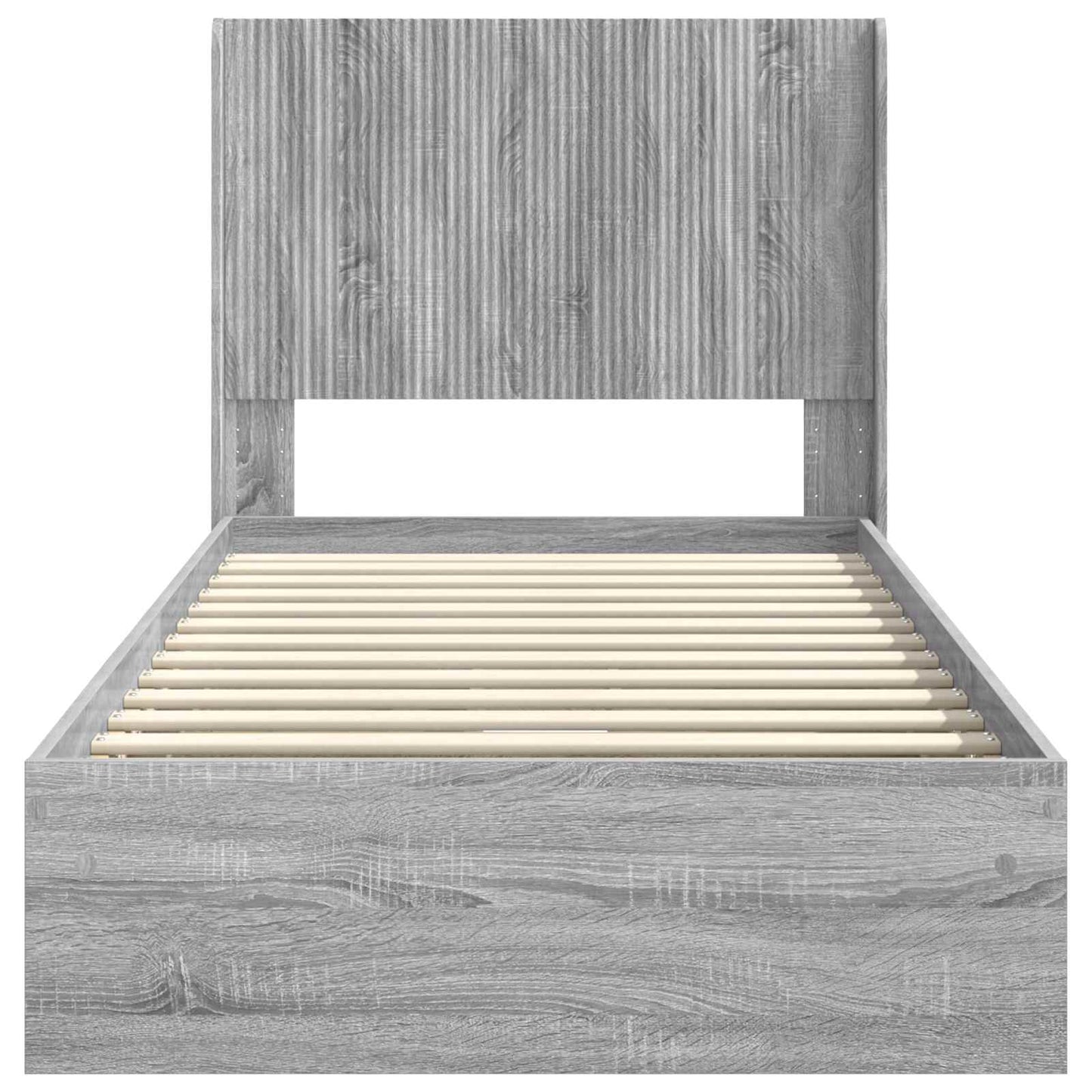 Bed Frame with Storage and Headboard 3 pcs Engineered Wood