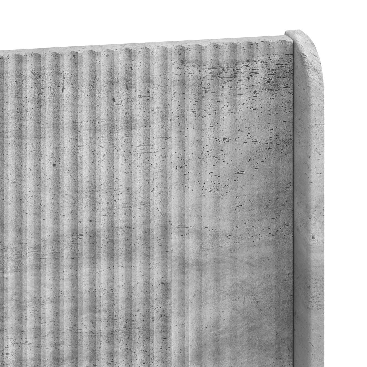 Bed Frame with Storage and Headboard Concrete Grey