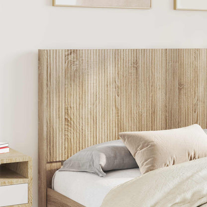 Bed Frame with Storage and Headboard Sonoma Oak Engineered Wood