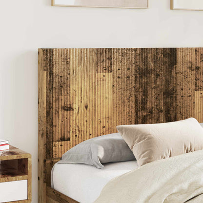 Bed Frame with Storage and Headboard Old wood Engineered Wood