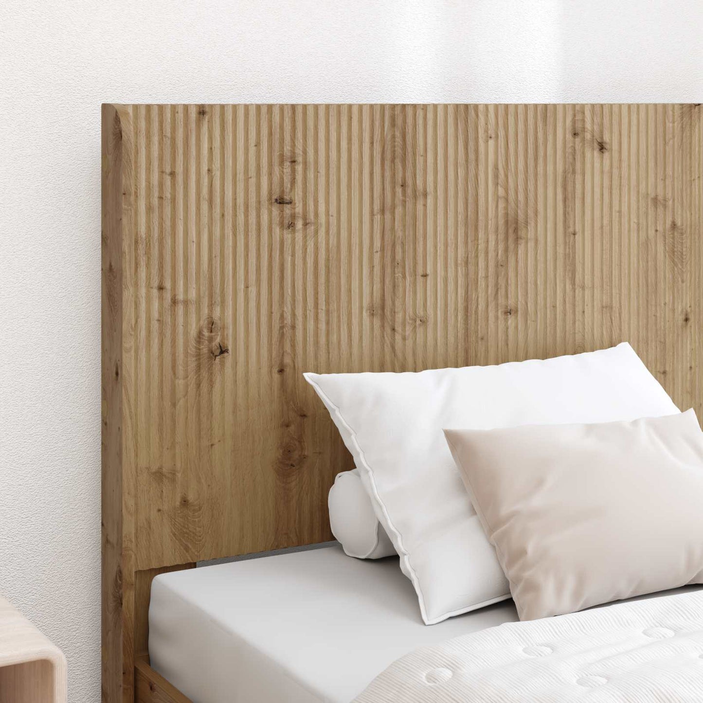 Bed Frame with Storage and Headboard Artisan Oak 100 x 200 cm
