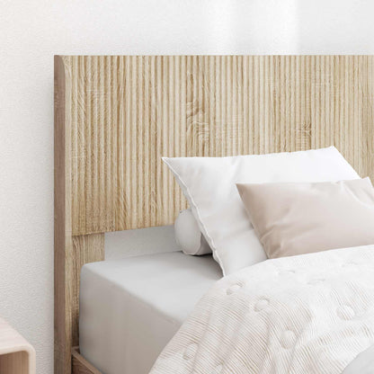 Bed Frame with Storage and Headboard 3 pcs Engineered Wood