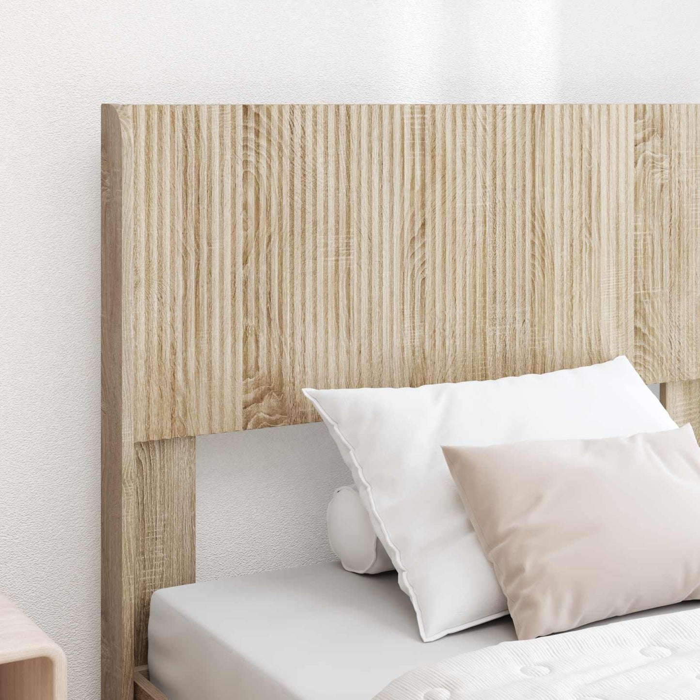 Bed Frame with Storage and Headboard Sonoma Oak 75 x 190 cm