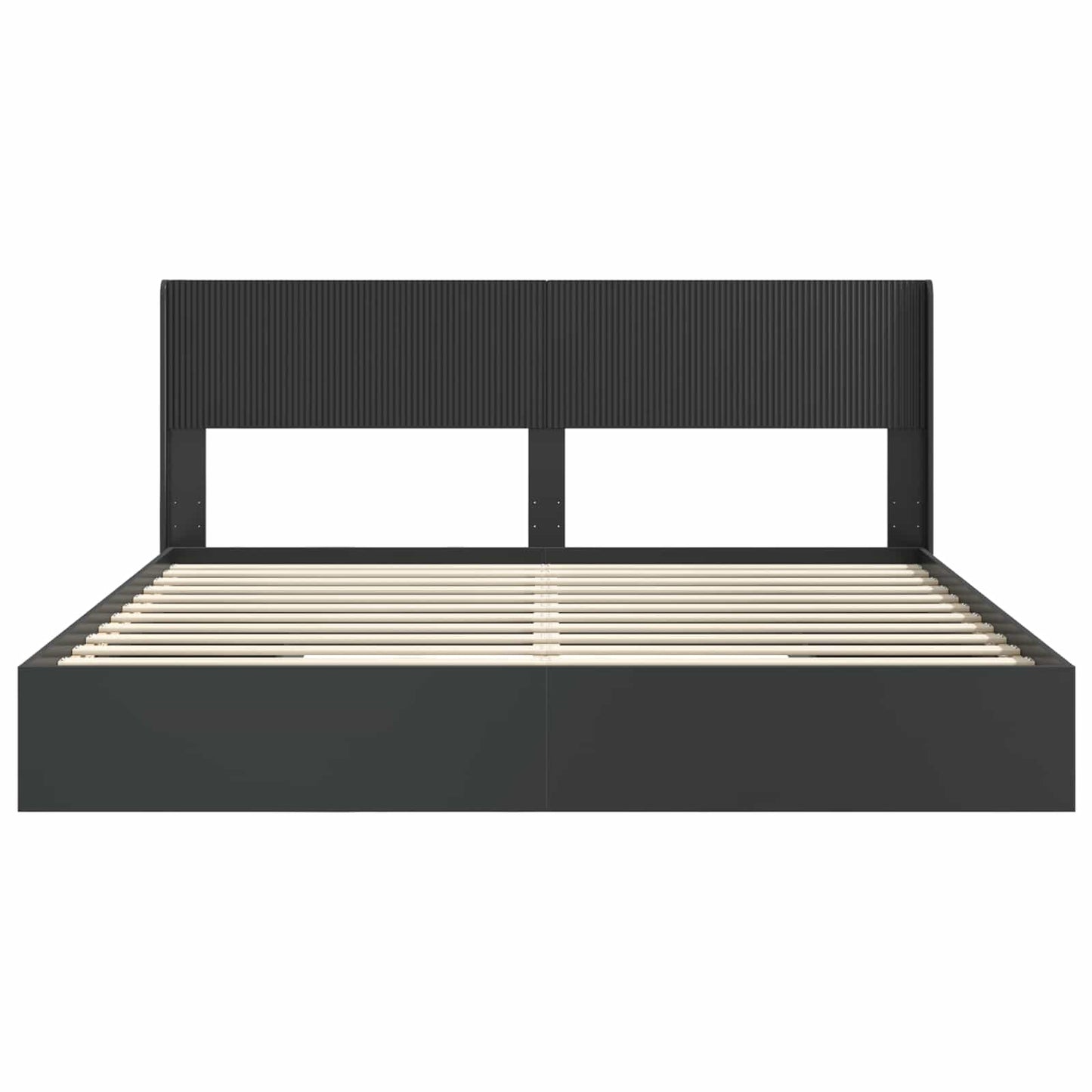 Bed Frame with Storage and Headboard 3 pcs Engineered Wood