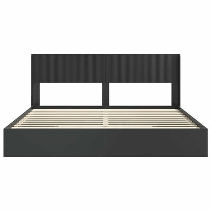 Bed Frame with Storage and Headboard 3 pcs Engineered Wood