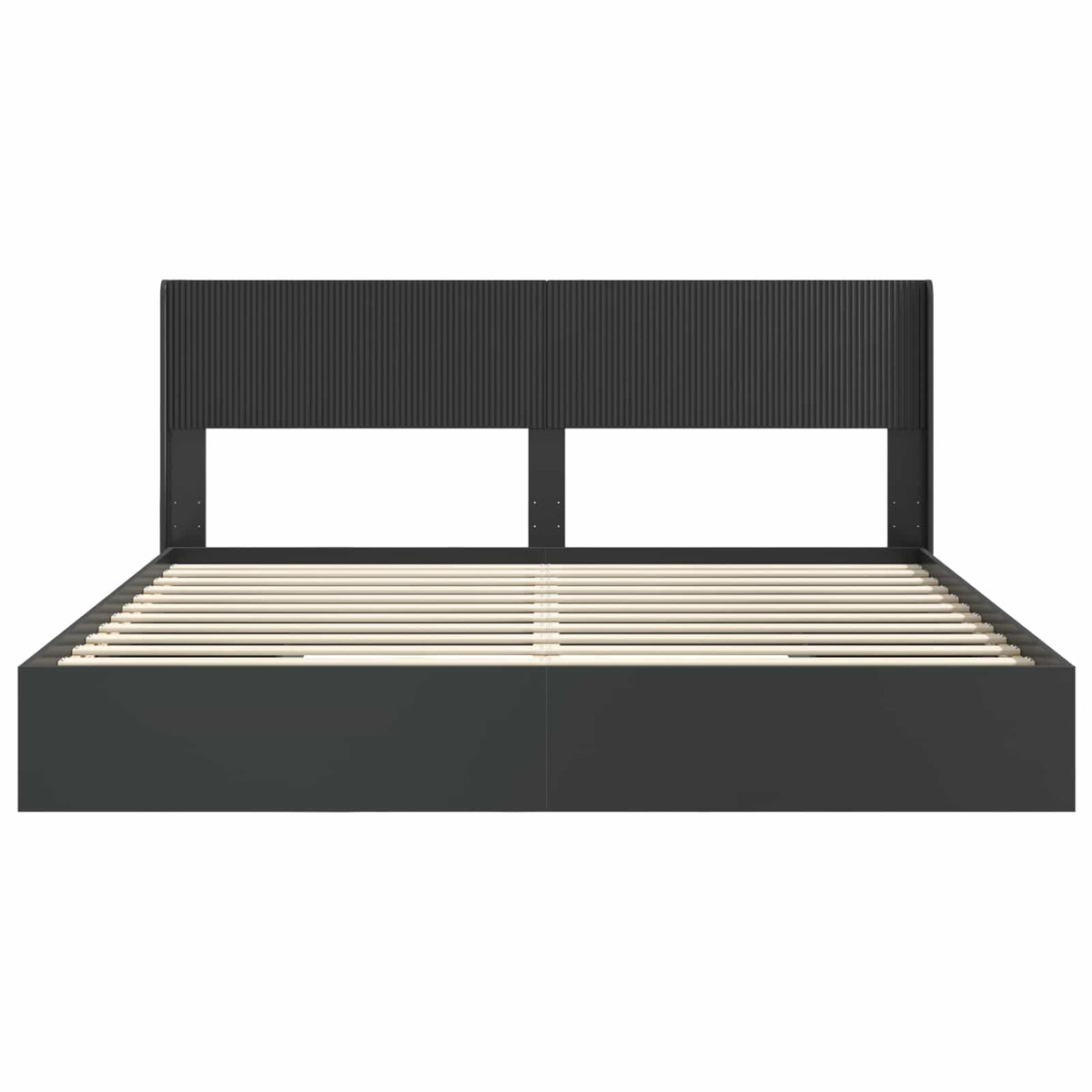Bed Frame with Storage and Headboard 2 pcs Engineered Wood