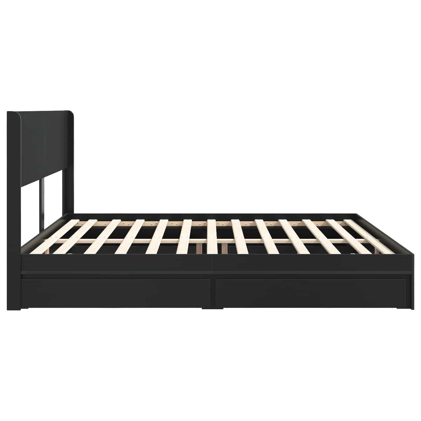 Bed Frame with Storage and Headboard 3 pcs Engineered Wood