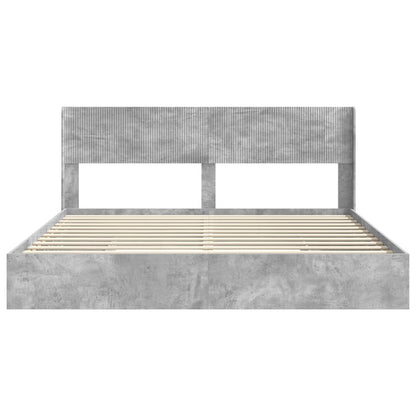 Bed Frame with Storage and Headboard 3 pcs Engineered Wood