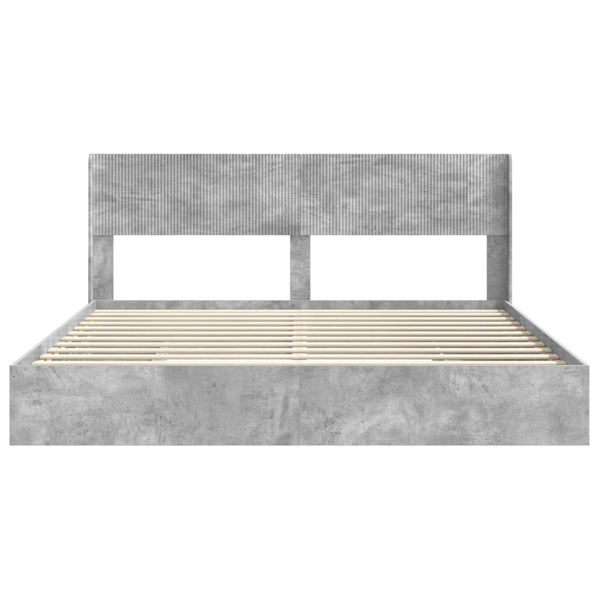 Bed Frame with Storage and Headboard 2 pcs Engineered Wood
