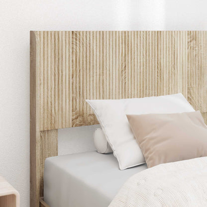 Bed Frame with Storage and Headboard Sonoma Oak 100 x 200 cm