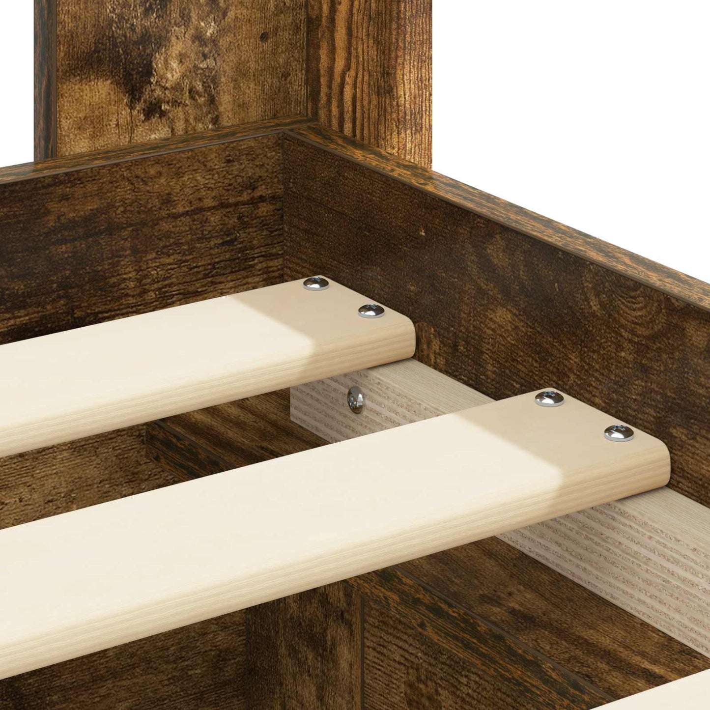 Bed Frame with Storage and Headboard 3 pcs Engineered Wood