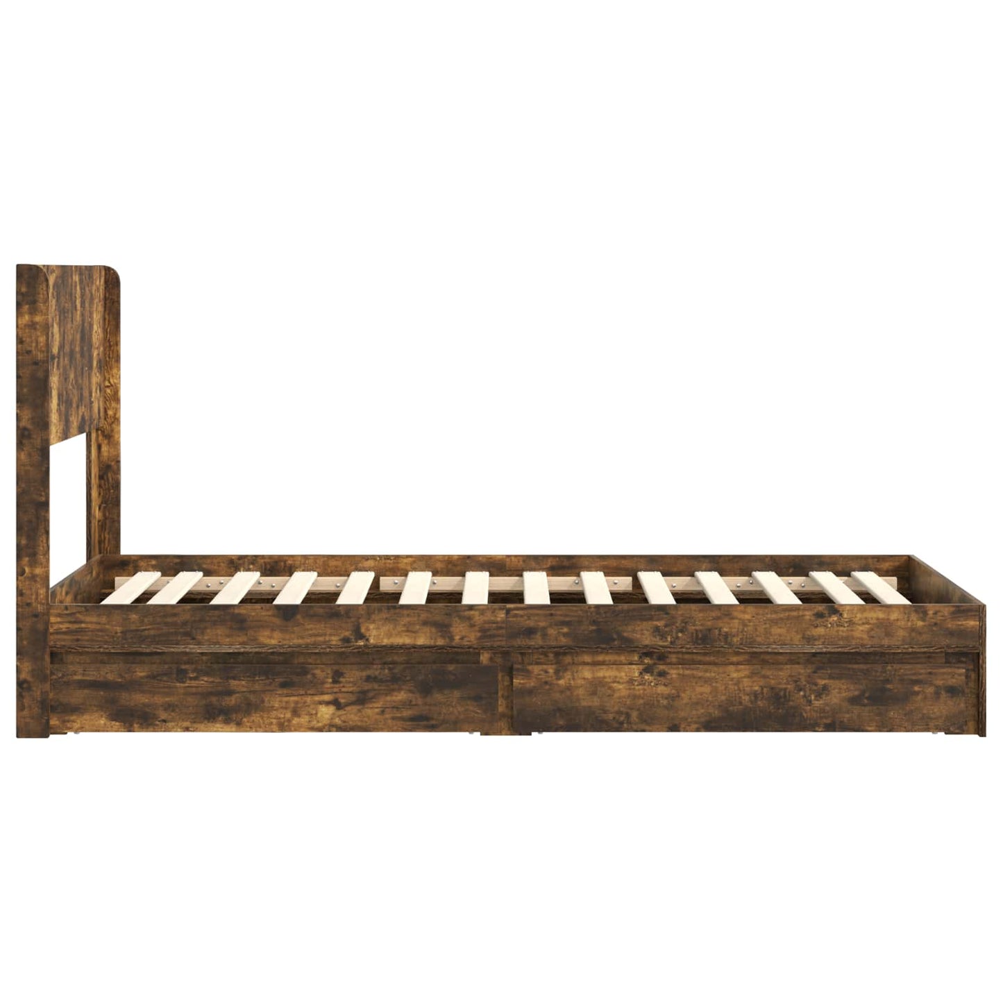 Bed Frame with Storage and Headboard 3 pcs Engineered Wood