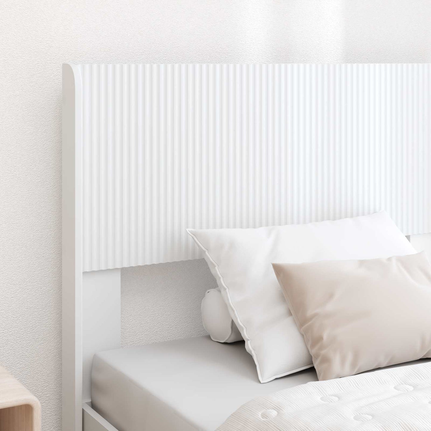 Bed Frame with Storage and Headboard White 75 x 190 cm