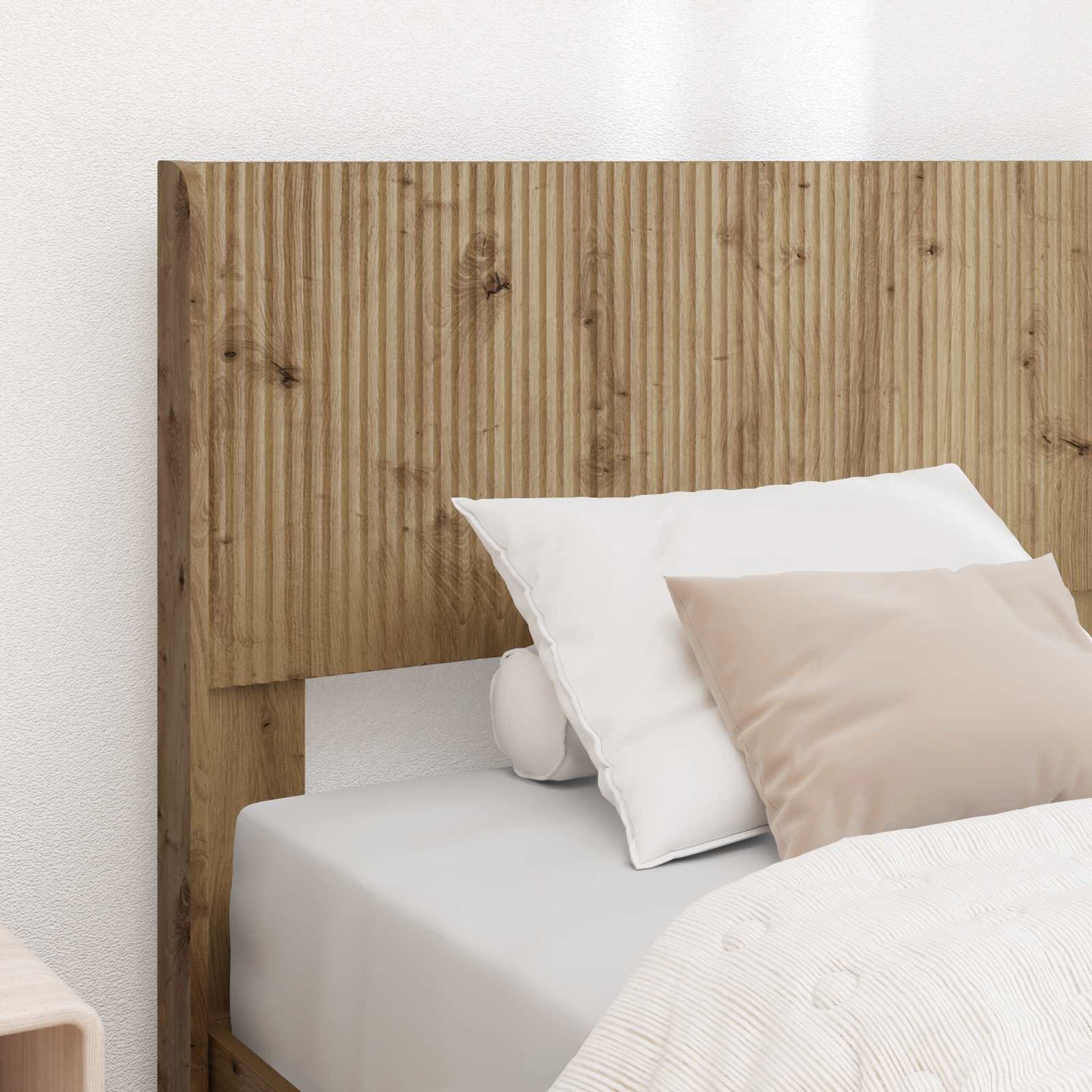 Bed Frame with Storage and Headboard Artisan Oak 100 x 200 cm