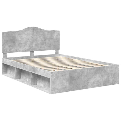 Bed Frame Concerte Grey 150 x 200 cm Solid Pine Wood