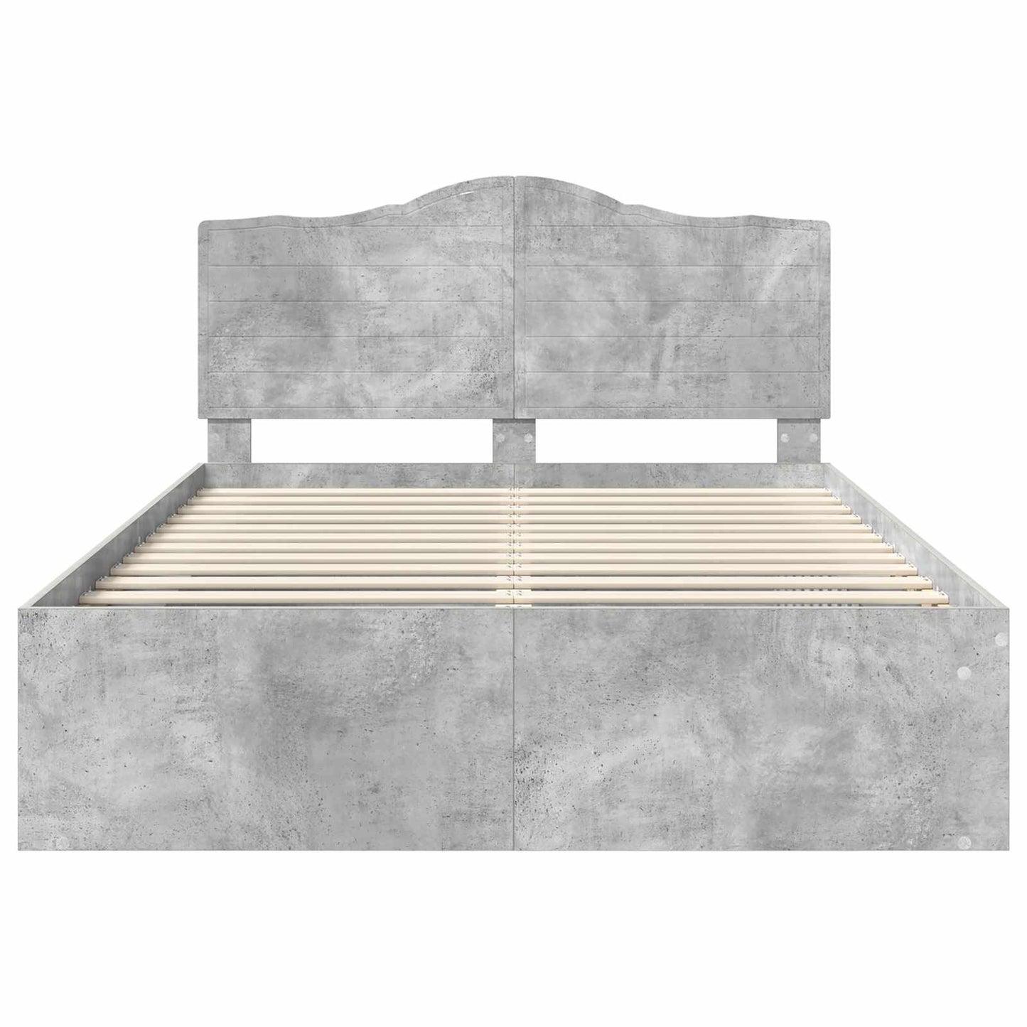 Bed Frame Concerte Grey 150 x 200 cm Solid Pine Wood