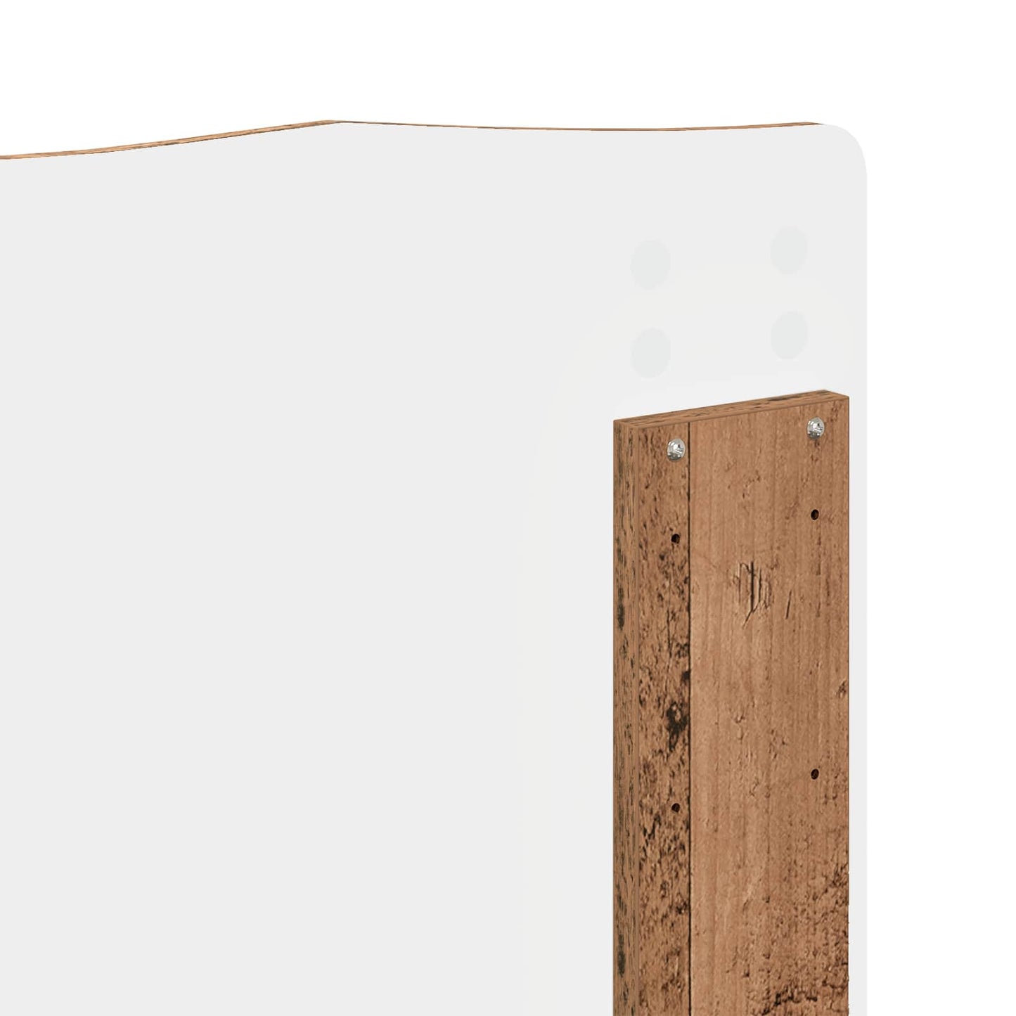 Bed Frame with Headboard Old Wood 150 x 200 cm Solid Pine Wood