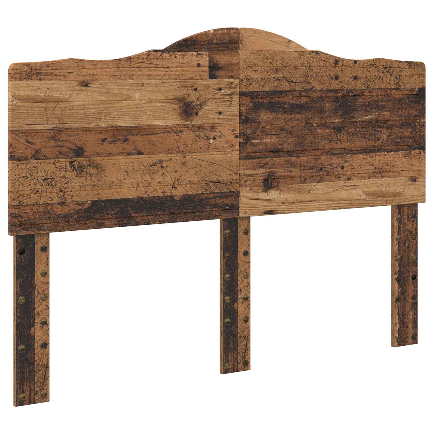 Bed Frame with Headboard Old Wood 150 x 200 cm Solid Pine Wood