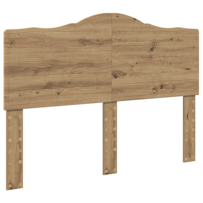 Bed Frame Artisian Oak 150 x 200 cm Solid Pine Wood