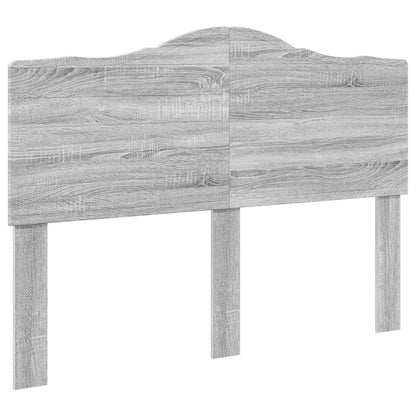 Bed Frame Grey Sonoma 140 x 190 cm Solid Pine Wood