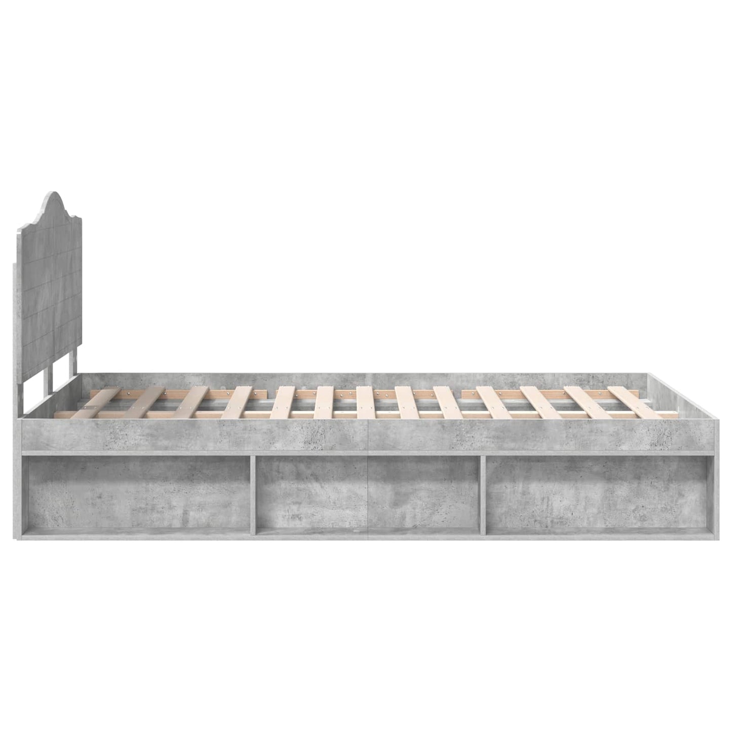 Bed Frame with Headboard Concerte 120 x 200 cm Solid Pine Wood