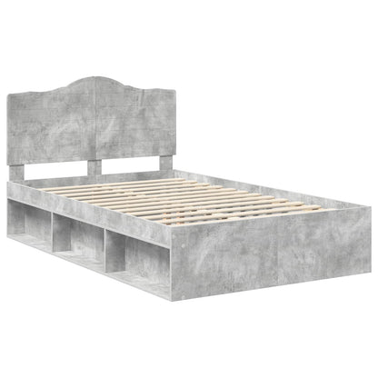 Bed Frame with Headboard Concerte 120 x 190 cm Solid Pine Wood