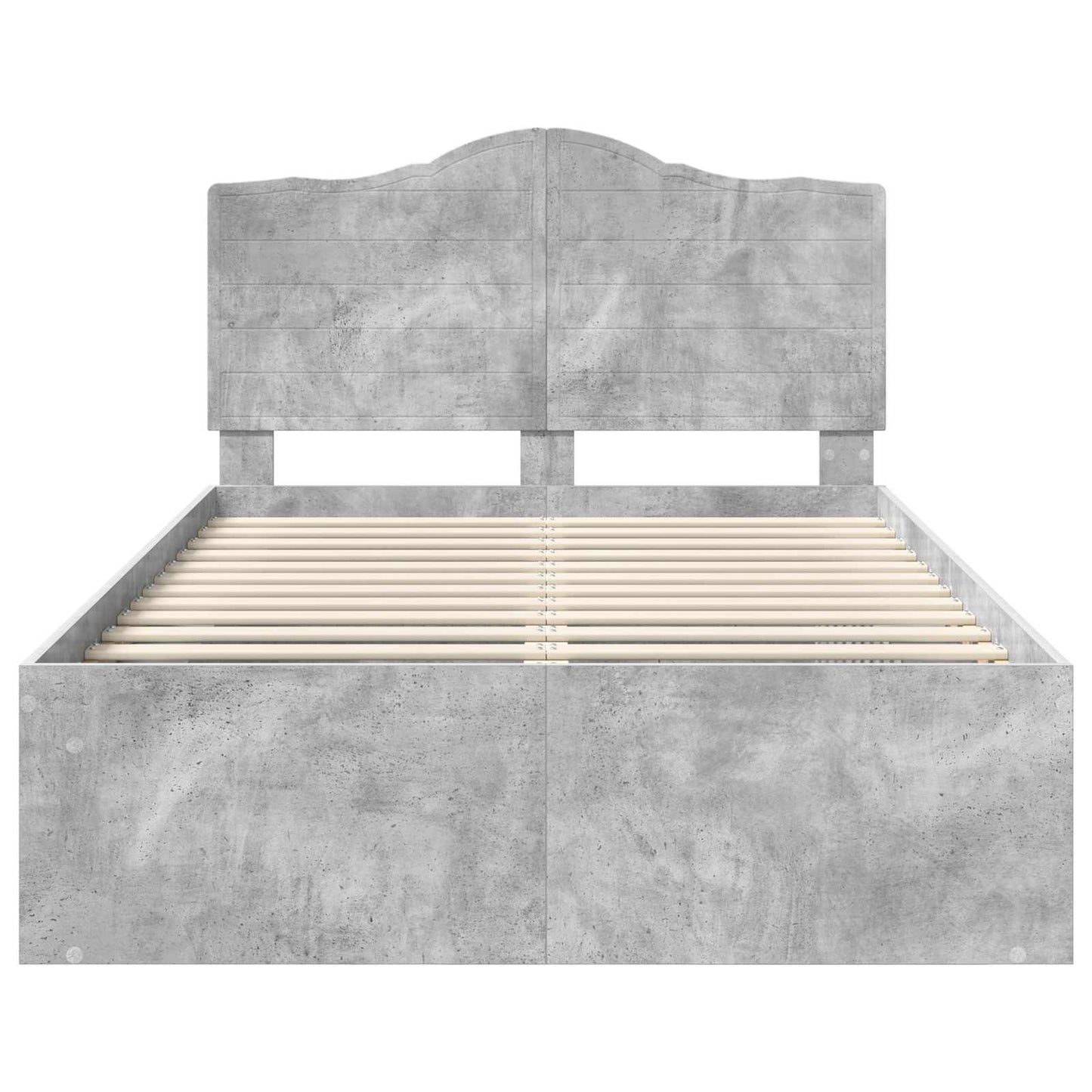 Bed Frame with Headboard Concerte 120 x 190 cm Solid Pine Wood
