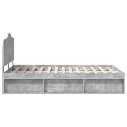 Bed Frame with Headboard Concerte 120 x 190 cm Solid Pine Wood