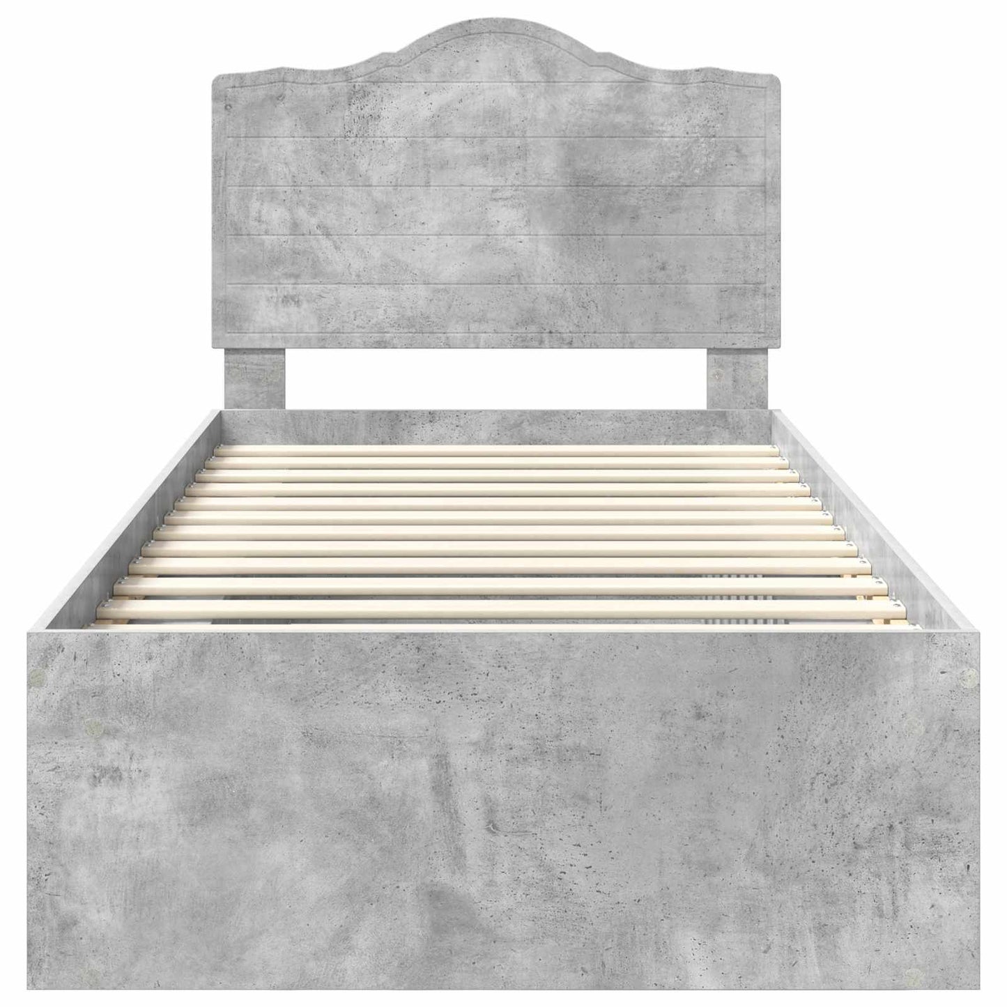 Bed Frame with Headboard Concerte 90 x 200 cm Solid Pine Wood