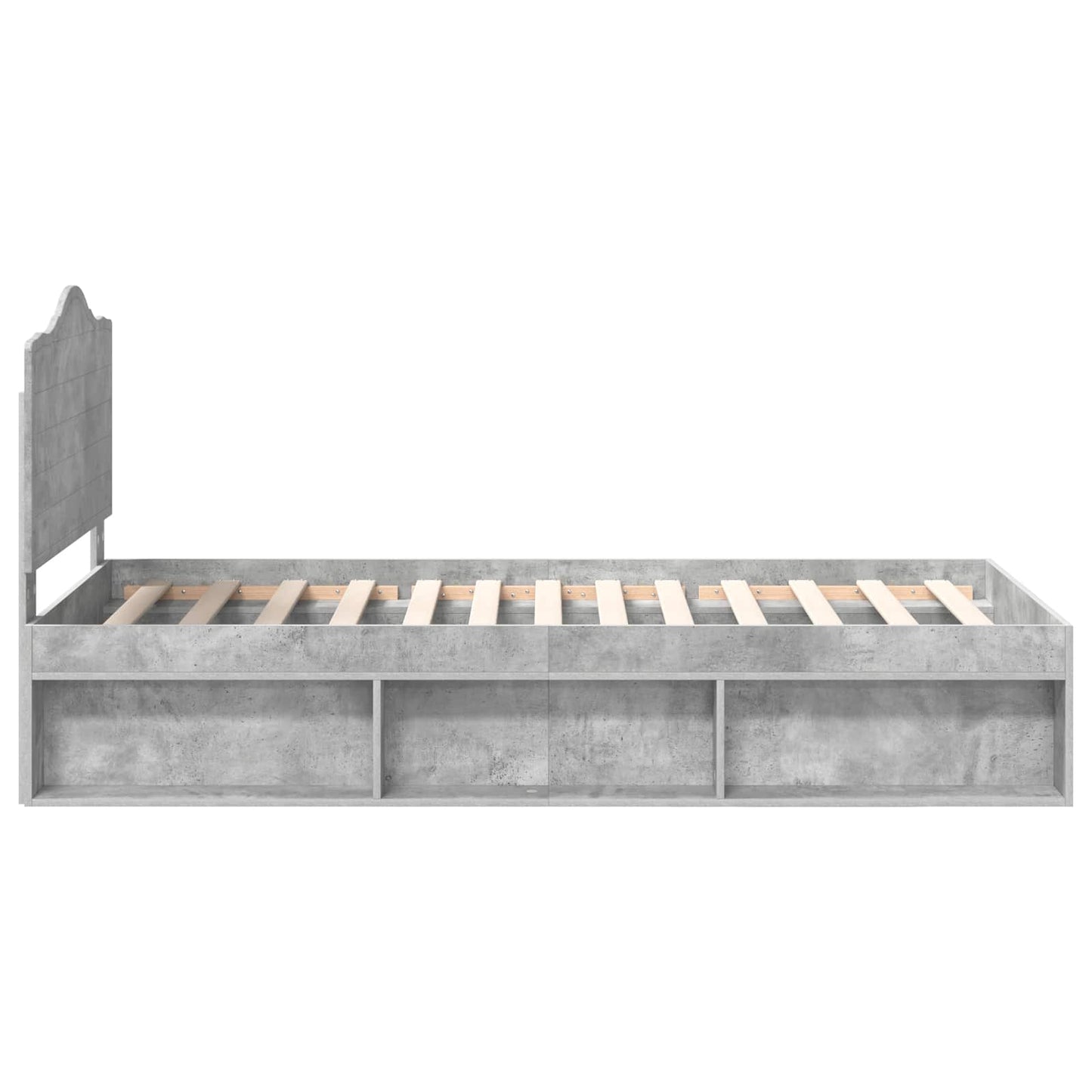 Bed Frame with Headboard Concerte 90 x 200 cm Solid Pine Wood