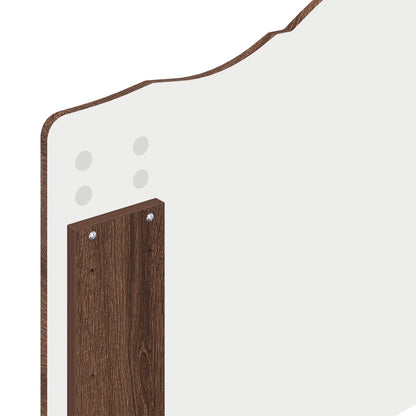 Bed Frame with Headboard Brown Oak 90 x 200 cm Solid Pine Wood