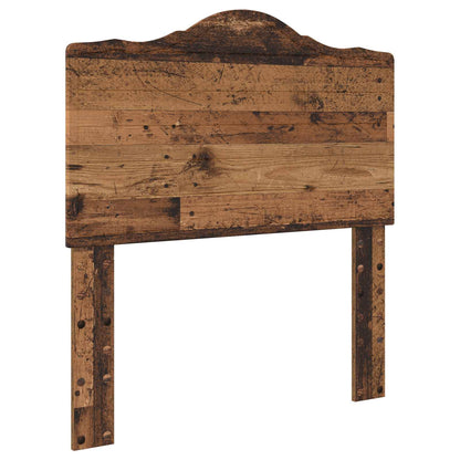 Bed Frame with Headboard Old Wood 90 x 190 cm Solid Pine Wood