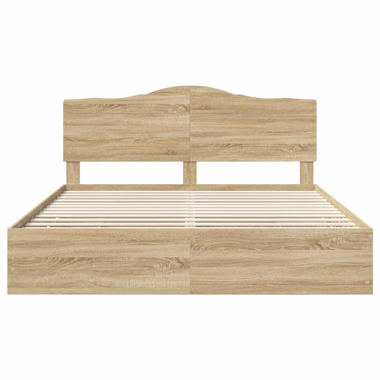 Bed Frame with Drawer Sonoma Oak 200 x 200 cm Engineer Wood