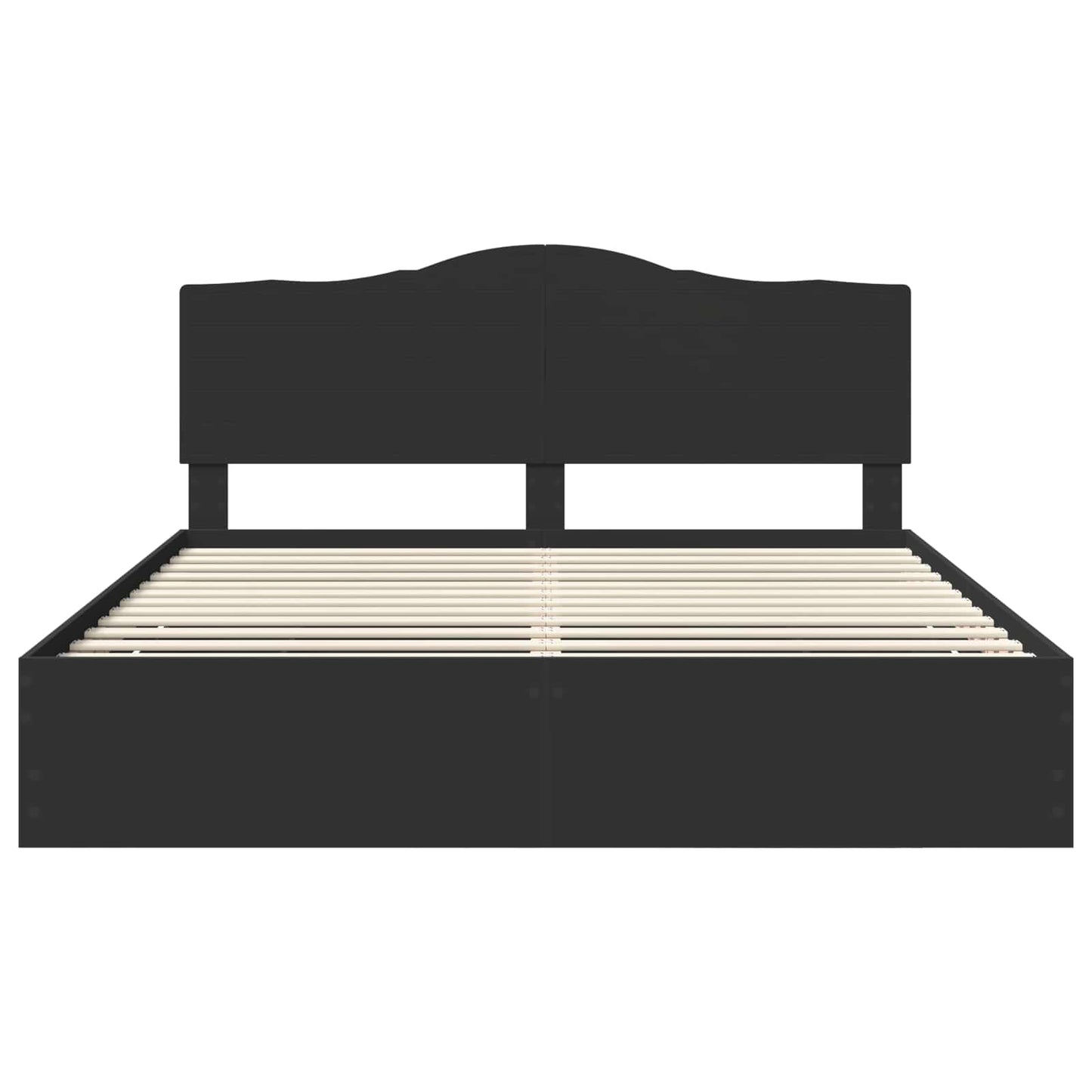 Bed Frame with Drawer Black 180 x 200 cm Engineer Wood