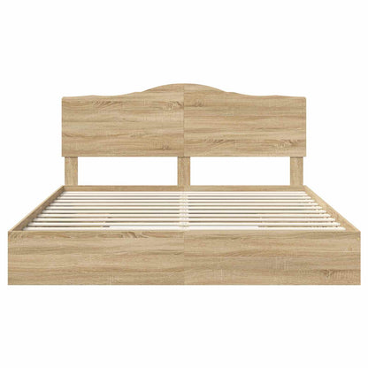 Storage Bed with Drawer Sonoma Oak 180 x 200 cm Engineered Wood