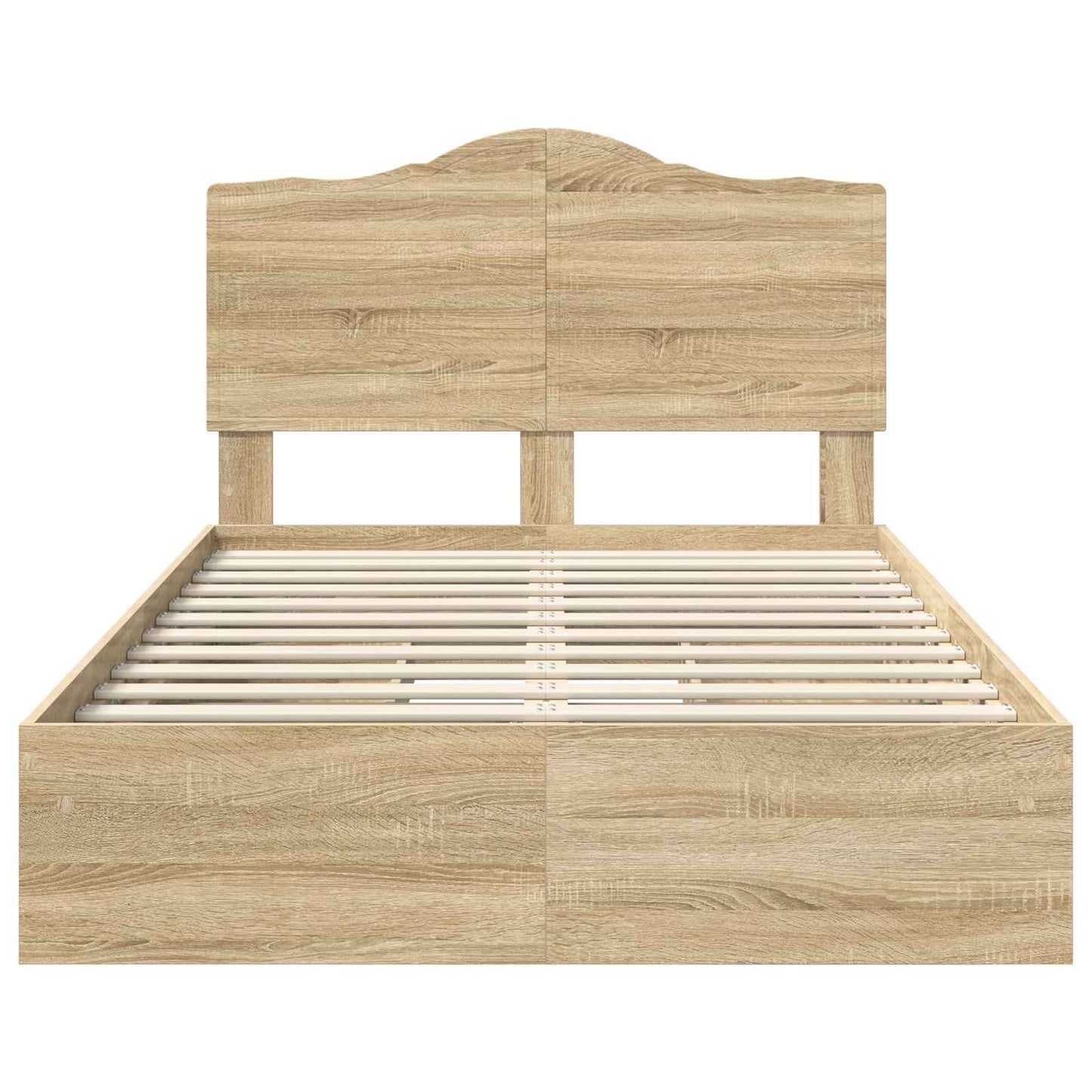 Storage Bed with Drawer Sonoma Oak 120 x 200 cm Engineered Wood