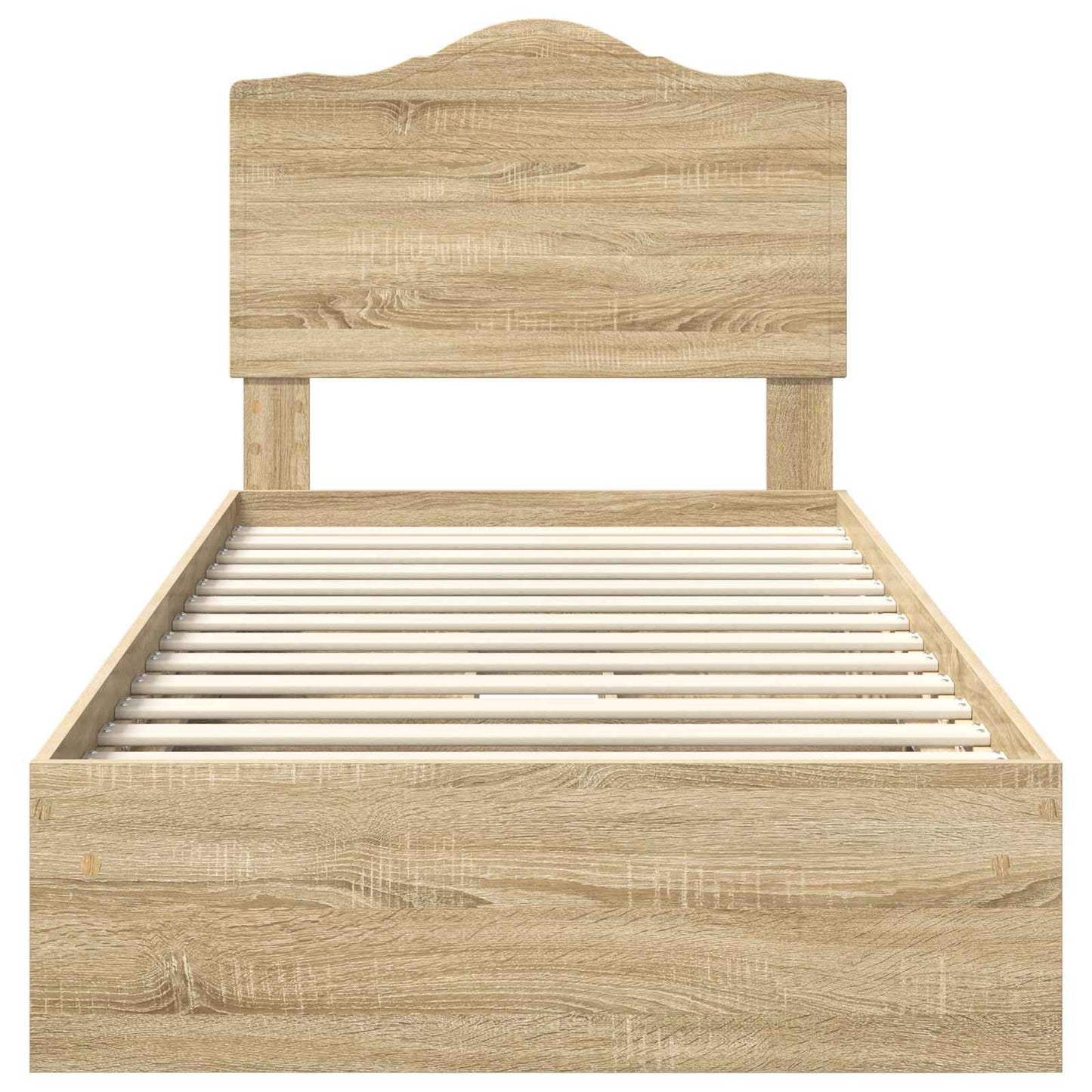 Storage Bed with Drawer Sonoma Oak 90 x 200 cm Engineered Wood