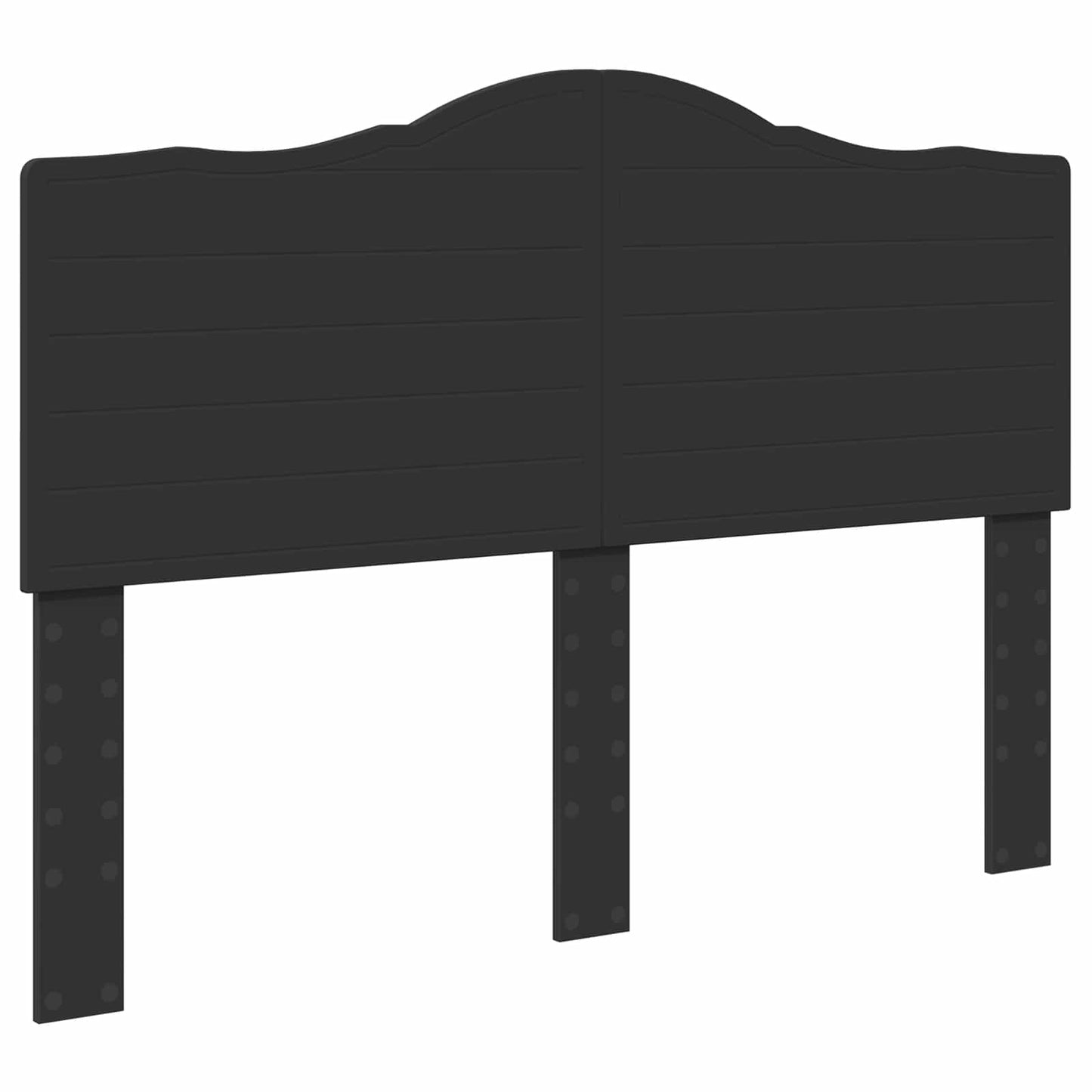 Bed Frame with Headboard Black 160 x 200 cm Engineered Wood