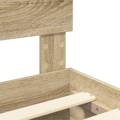 Bed Frame with Drawer Sonoma Oak 150 x 200 cm Engineered Wood