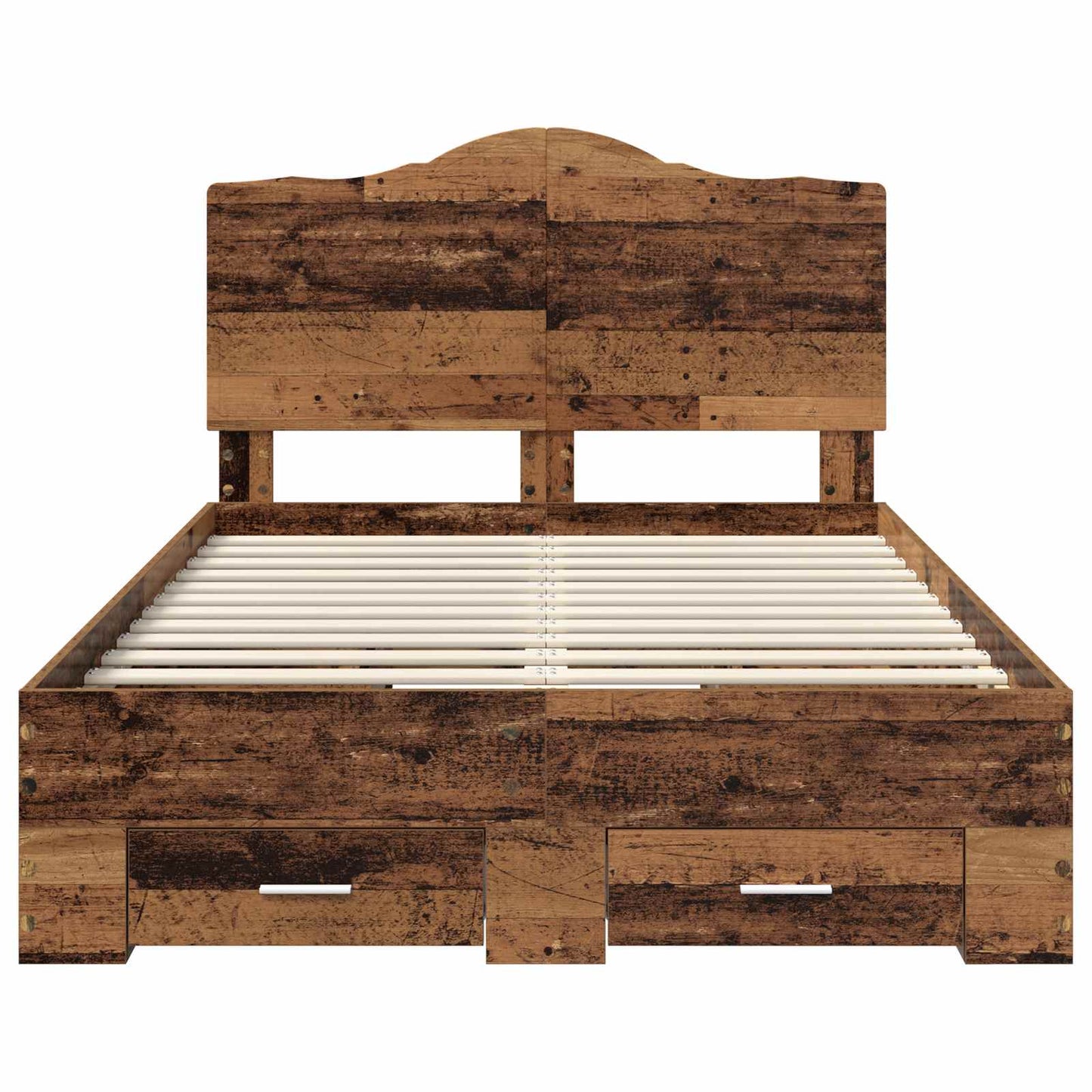Bed Frame with Headboard Old Wood 120 x 190 cm Engineered Wood