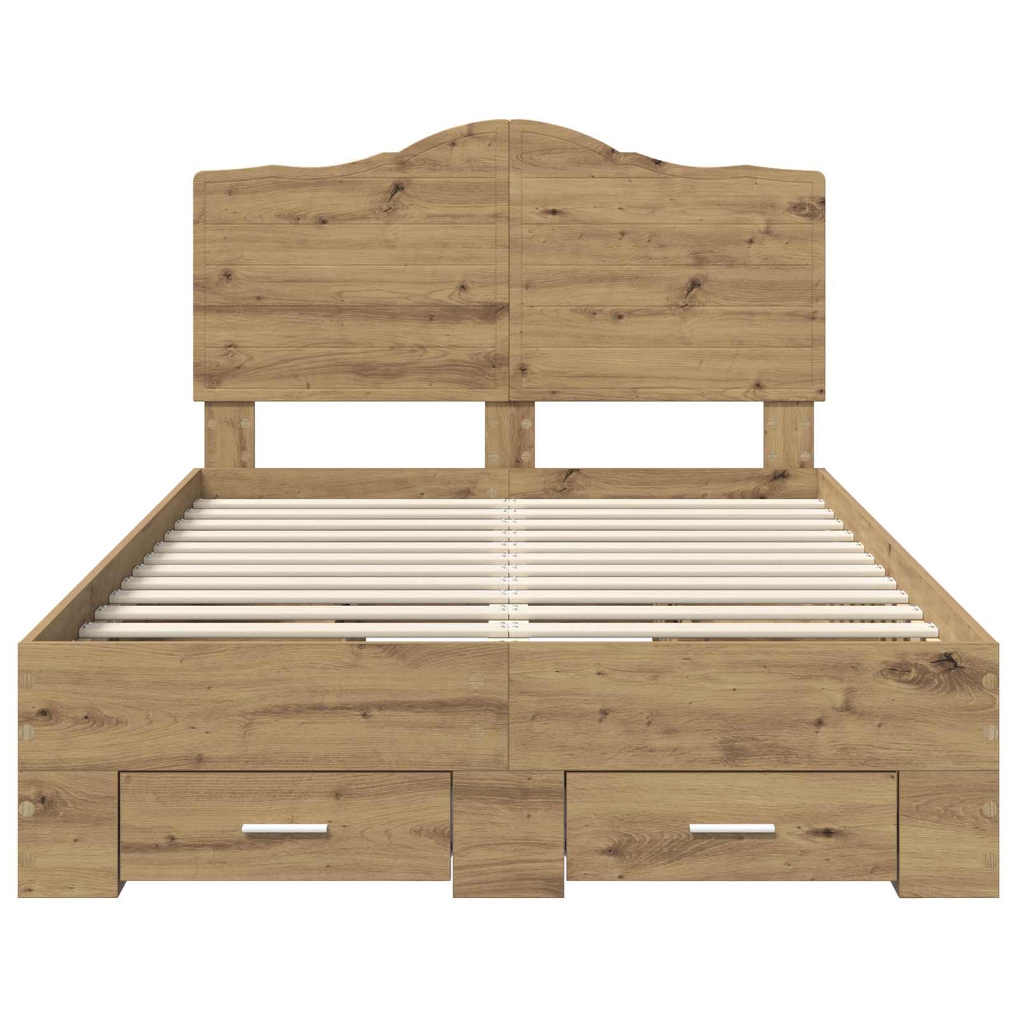 Bed Frame with Drawer Artisan Oak 120 x 190 cm Engineered Wood