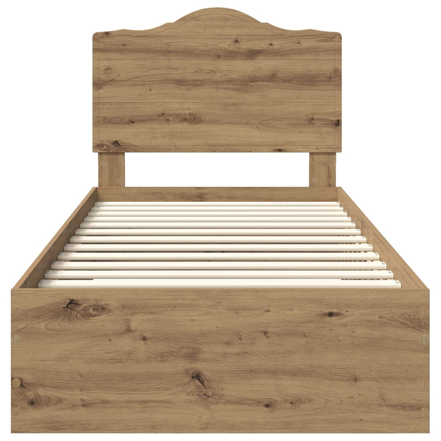 Bed Frame with Drawer Artisan Oak 90 x 200 cm Engineered Wood