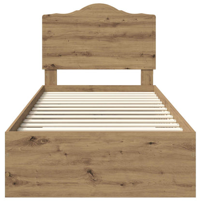 Bed Frame with Drawer Artisan Oak 90 x 200 cm Engineered Wood