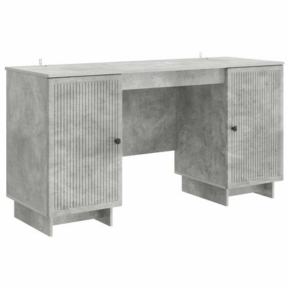 Desk Concrete Grey Engineered Wood 142.5 x 50 x 75 cm